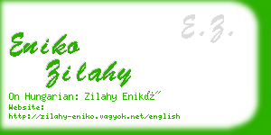 eniko zilahy business card